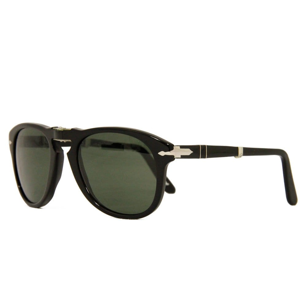 Persol 714 Foldable Polarized Sunglasses- Black & Grey