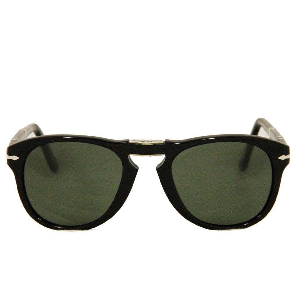 Persol 714 Foldable Polarized Sunglasses- Black & Grey