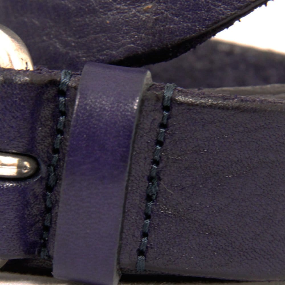 Anderson's Belts Textured Leather Belt - Purple
