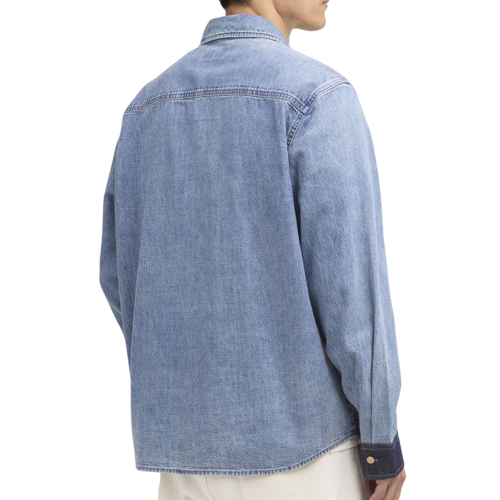 Barbour International Chopper Denim Shirt - Washed Indigo