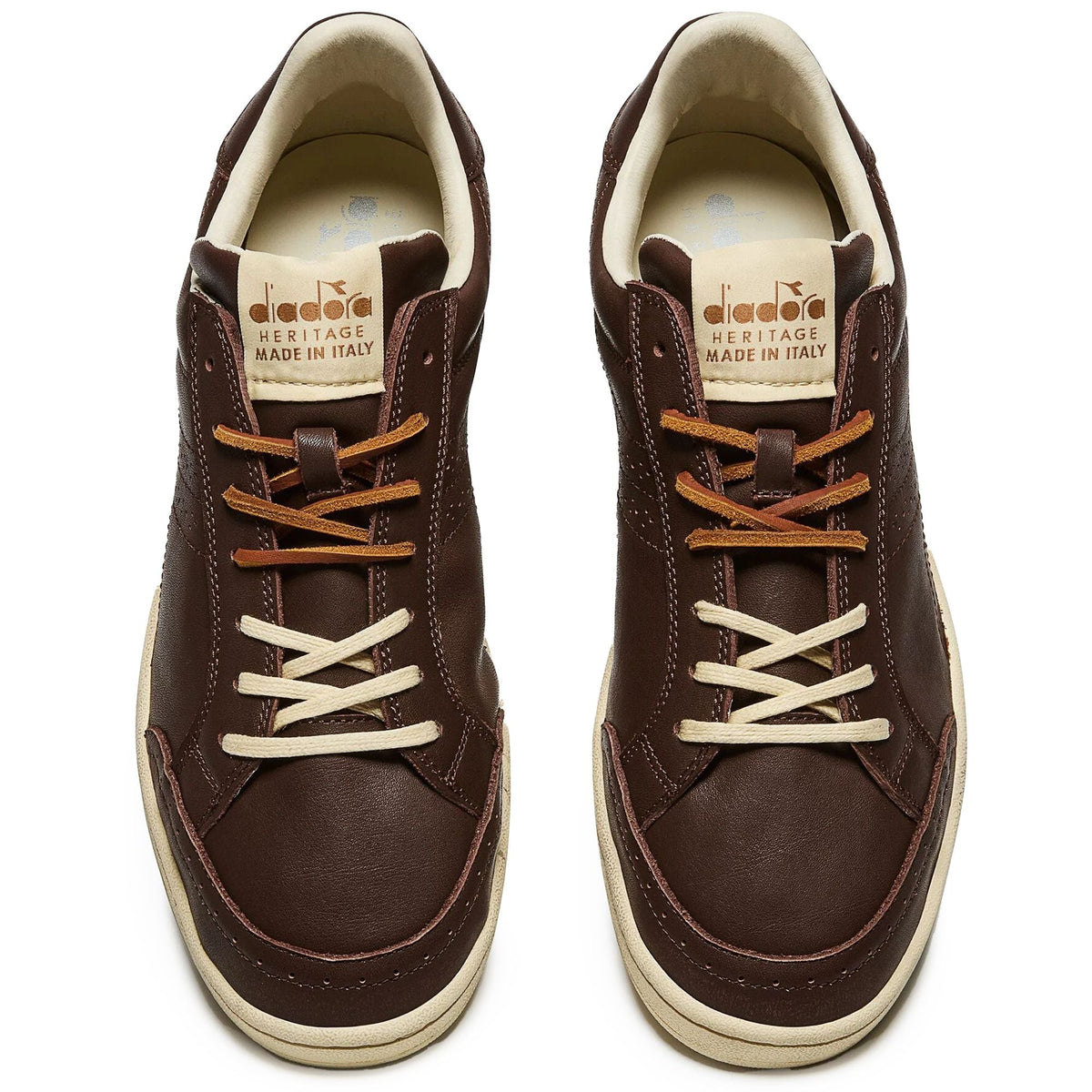 Diadora Prestige Brogue Italia Trainers - Brown Rubber