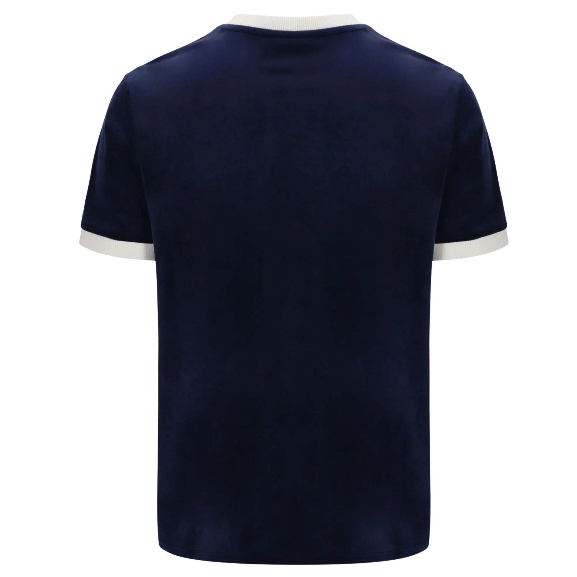 Fila Vintage Basilio Velour T-Shirt - Fila Navy