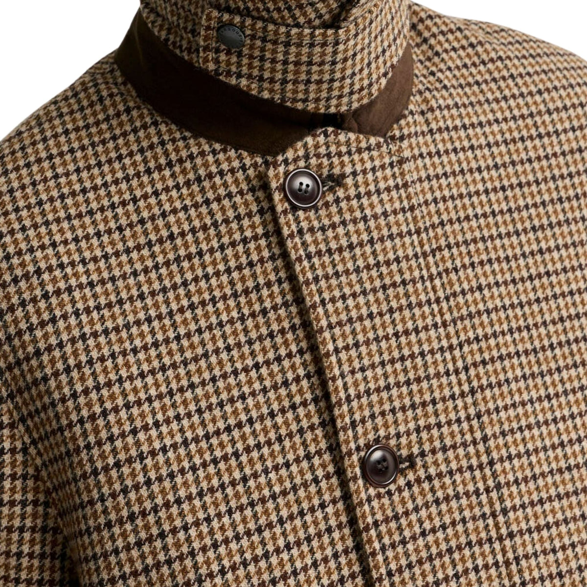 Barbour Modified Border Wool Jacket - Dark Sand
