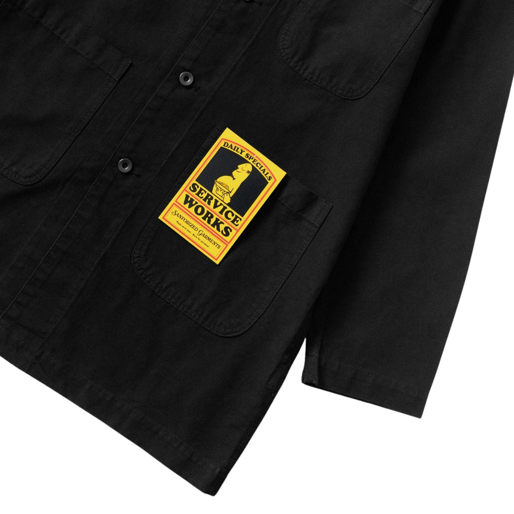 Service Works Canvas Long Shop Coat - Black