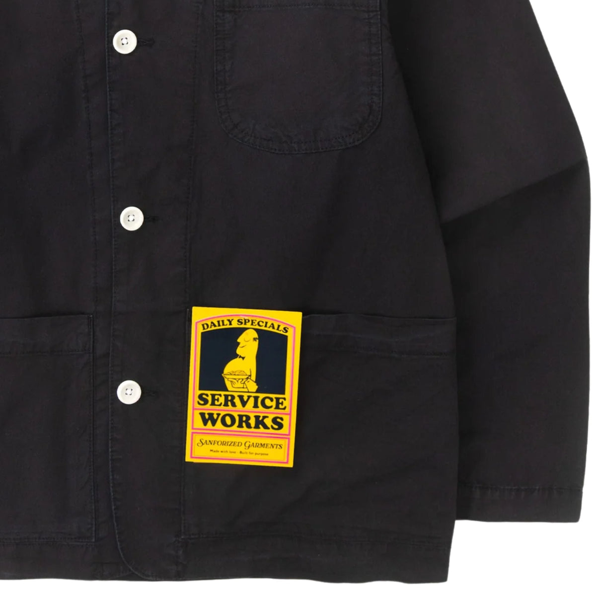Service Works Tech Twill Easy Chef Shirt - Black