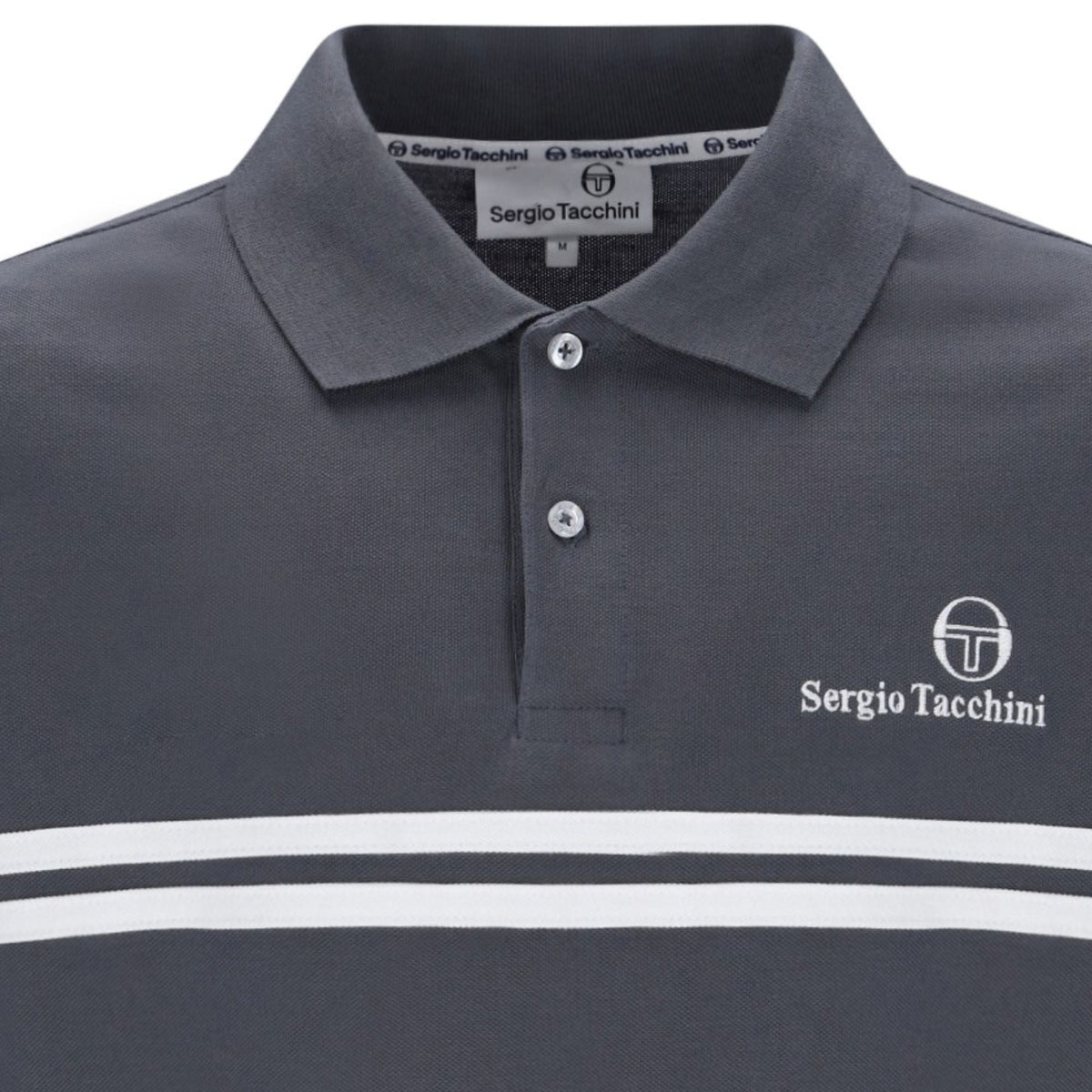 Sergio Tacchini New Supermac Polo Shirt - Turbulance/White