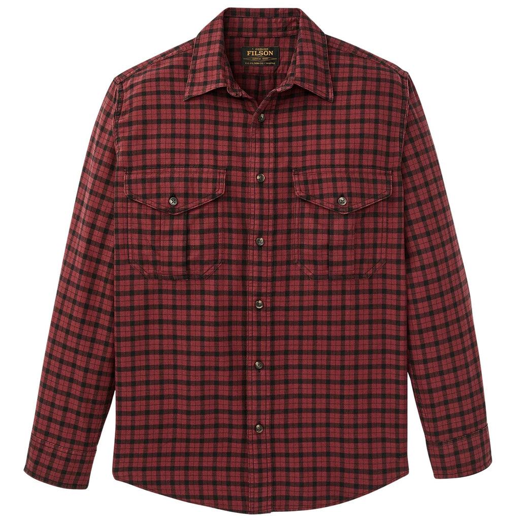 Filson Alaskan Guide Shirt - Port/Black Plaid