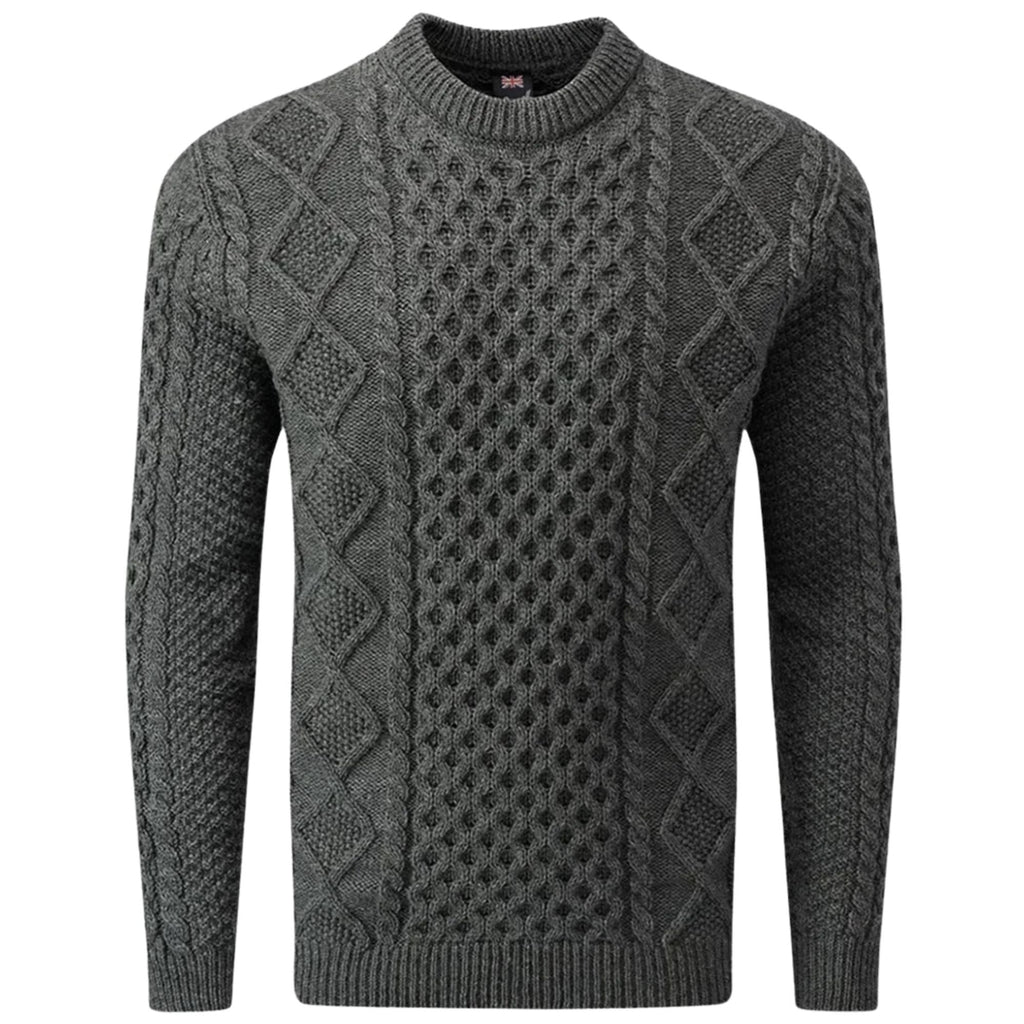 Gloverall Aran Jumper - Grey
