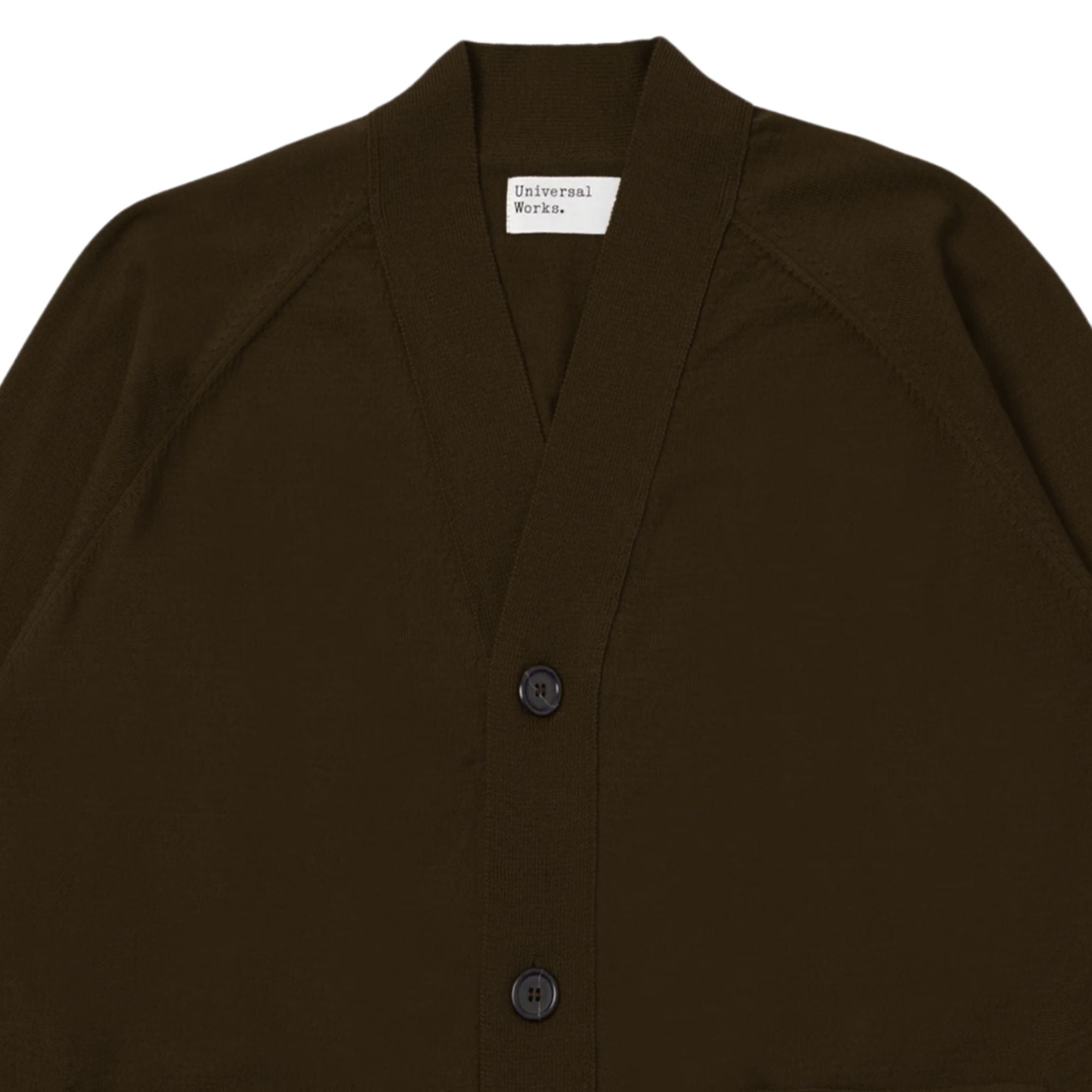 Universal Works Loose Cardigan II Merino - Espresso