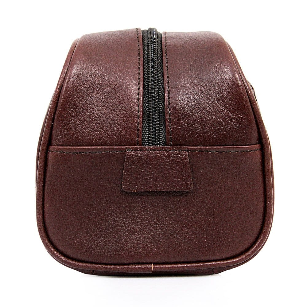 Barbour Leather Washbag - Brown