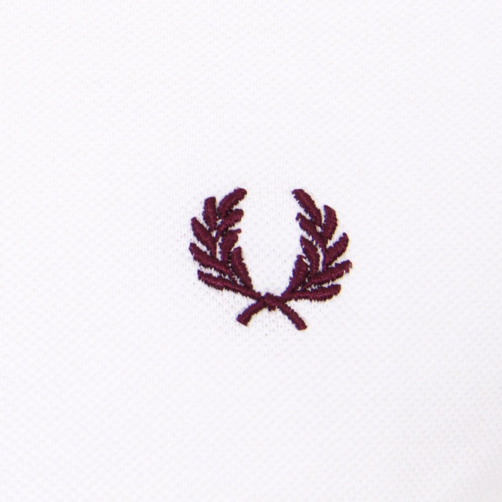 Fred Perry Reissues Fred Perry Twin Tipped White Polo Shirt M12 120