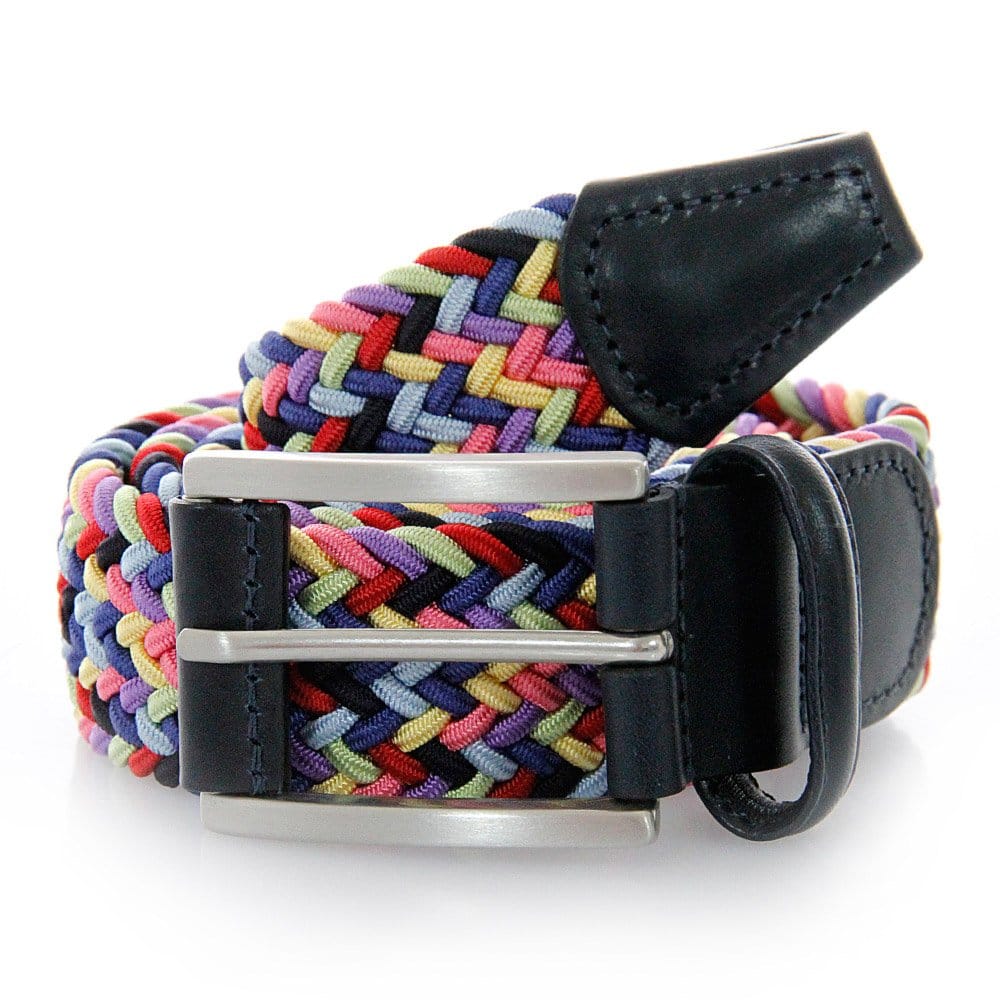 Anderson's Belts Anderson Belts Woven Rainbow Belt