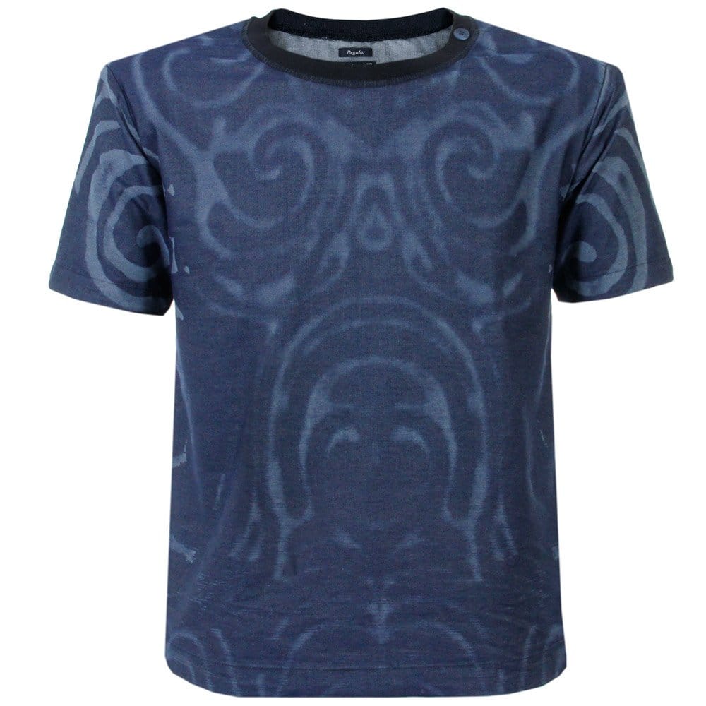 Emporio Armani Armani Jeans Blue Dyed T Shirt A6C39
