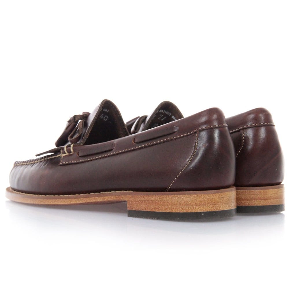 G.H. Bass Weejun Layton Pull Up Kiltie Loafers - Dark Brown
