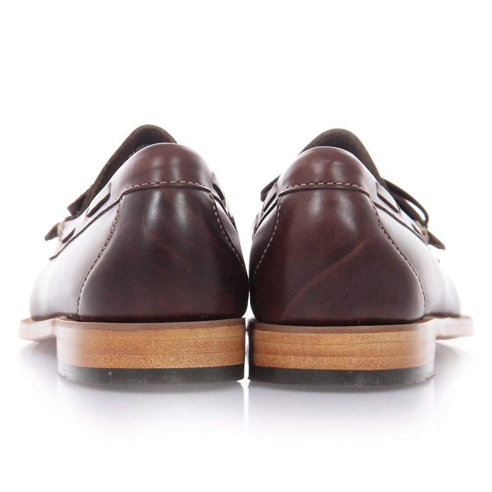 G.H. Bass Weejun Layton Pull Up Kiltie Loafers - Dark Brown