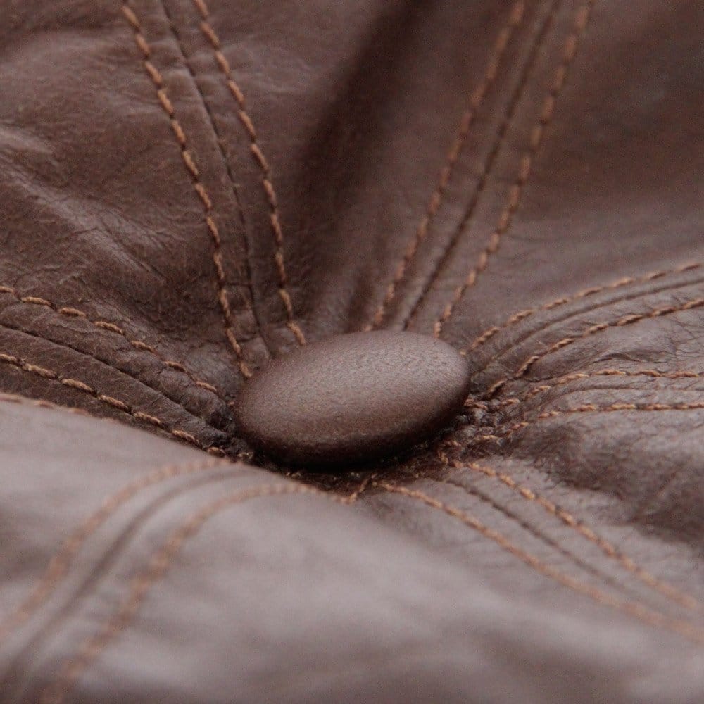 Stetson Hats Hatteras Lambskin Newsboy Cap- Brown