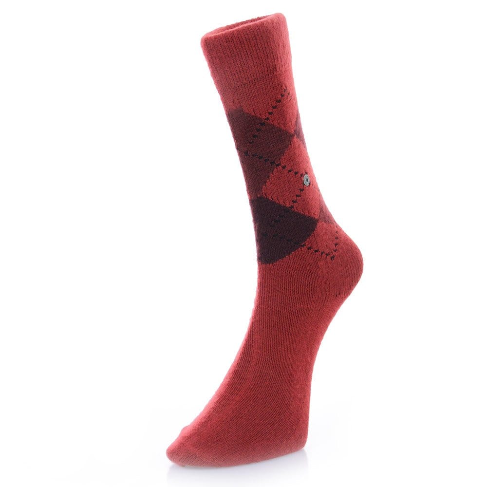 Burlington Socks Burlignton Preston Argyle Blood Red Socks 24284