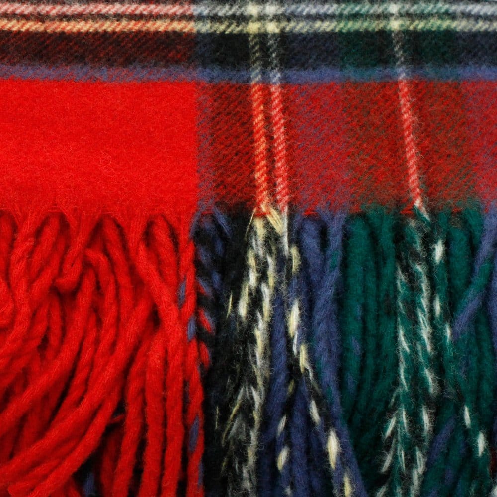 Pendleton Woolen Mills Pendleton Plaid 5th Avenue Throw Red Stweard Blanket 71014