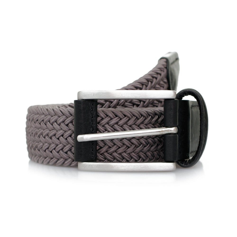 Anderson's Belts Elastic Woven Belt  - Grey