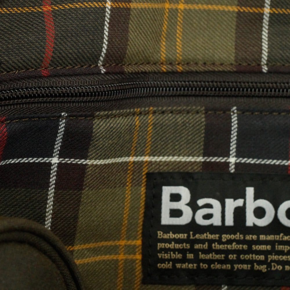 Barbour Longthorpe Waxed Laptop Case