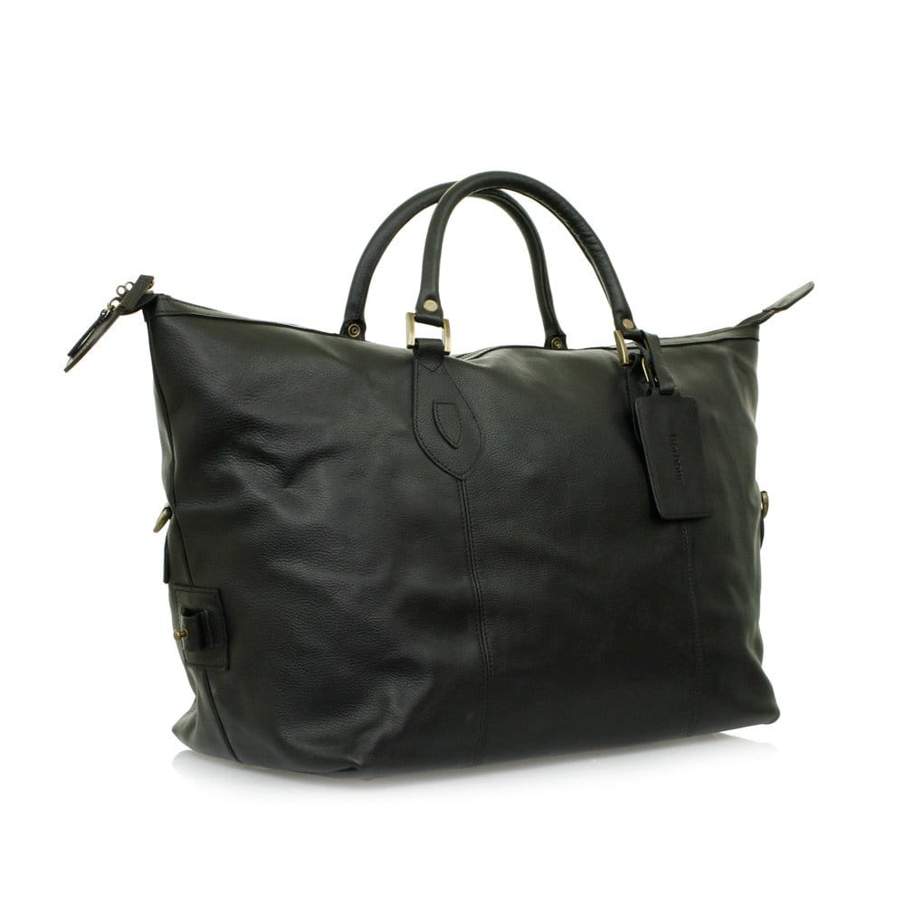 Barbour Medium Explorer Leather Travel Bag