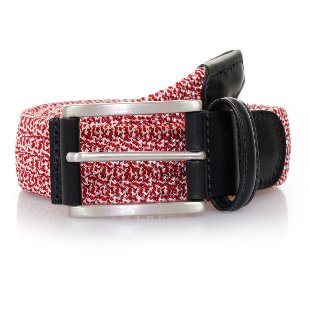 Anderson's Belts Elastic Woven Belt - Red