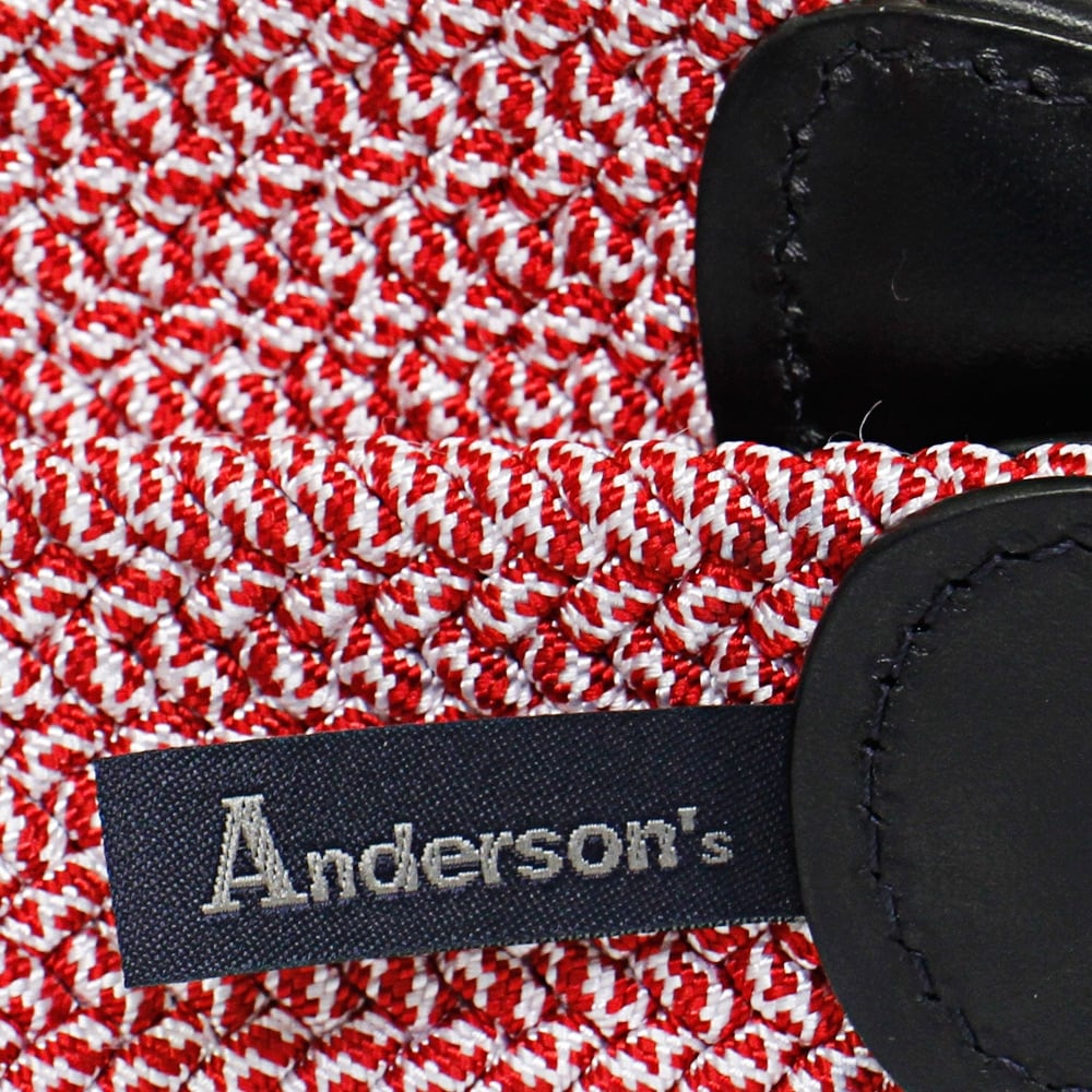 Anderson's Belts Elastic Woven Belt - Red