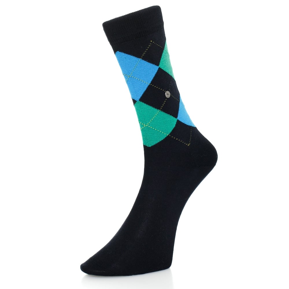 Burlington Socks Burlington ManchesterDark Navy Argyle socks 201826149