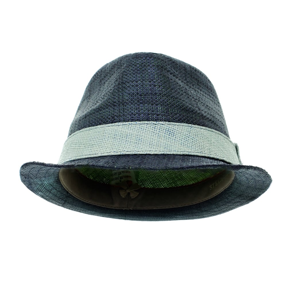 Stetson Hats Streator Raffia Hat- Navy
