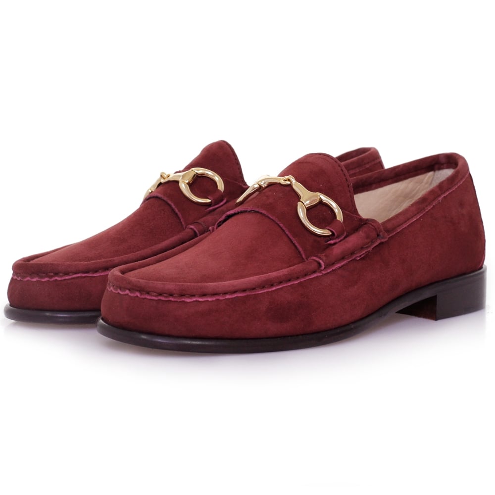 Horatio Beaufoy Burgandy Suede Shoe 1006bur