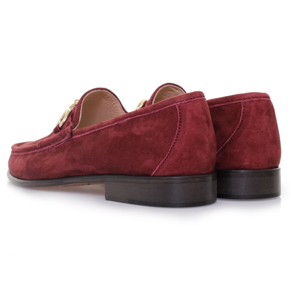 Horatio Beaufoy Burgandy Suede Shoe 1006bur