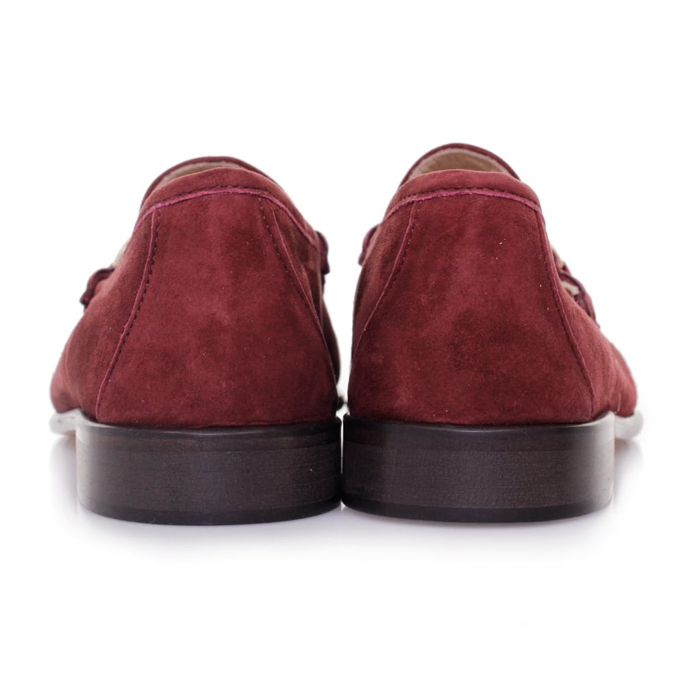 Horatio Beaufoy Burgandy Suede Shoe 1006bur