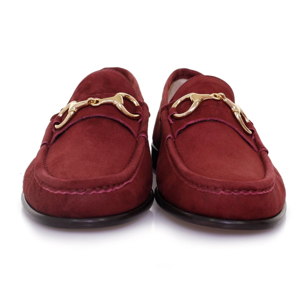 Horatio Beaufoy Burgandy Suede Shoe 1006bur