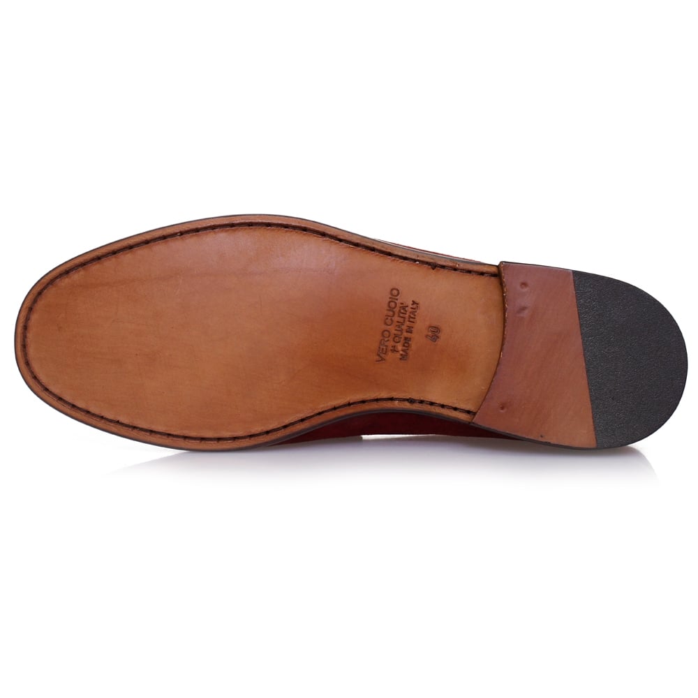 Horatio Beaufoy Burgandy Suede Shoe 1006bur