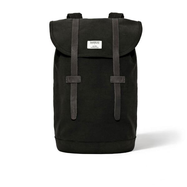 Sandqvist Stig Black Canvas Bag SQA181