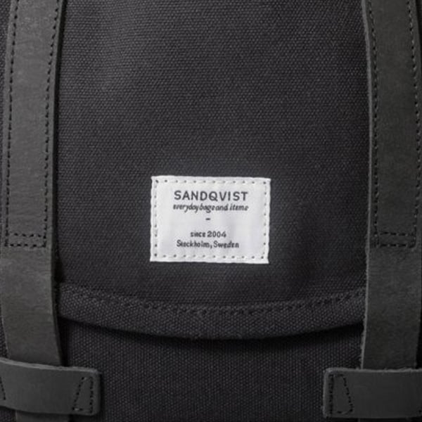 Sandqvist Stig Black Canvas Bag SQA181