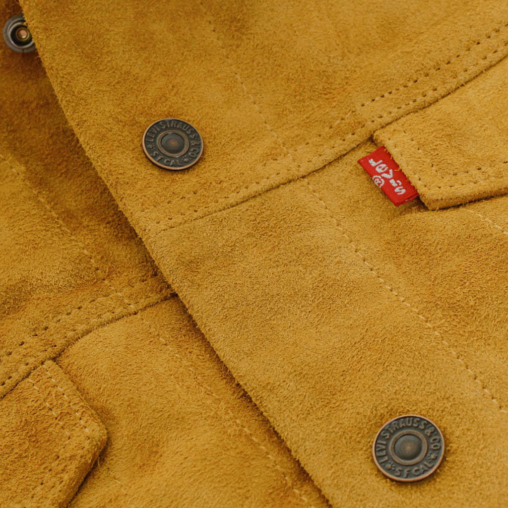 Levi's® Levi's Trucker Sherpa Camel Suede Jacket 16365-0023