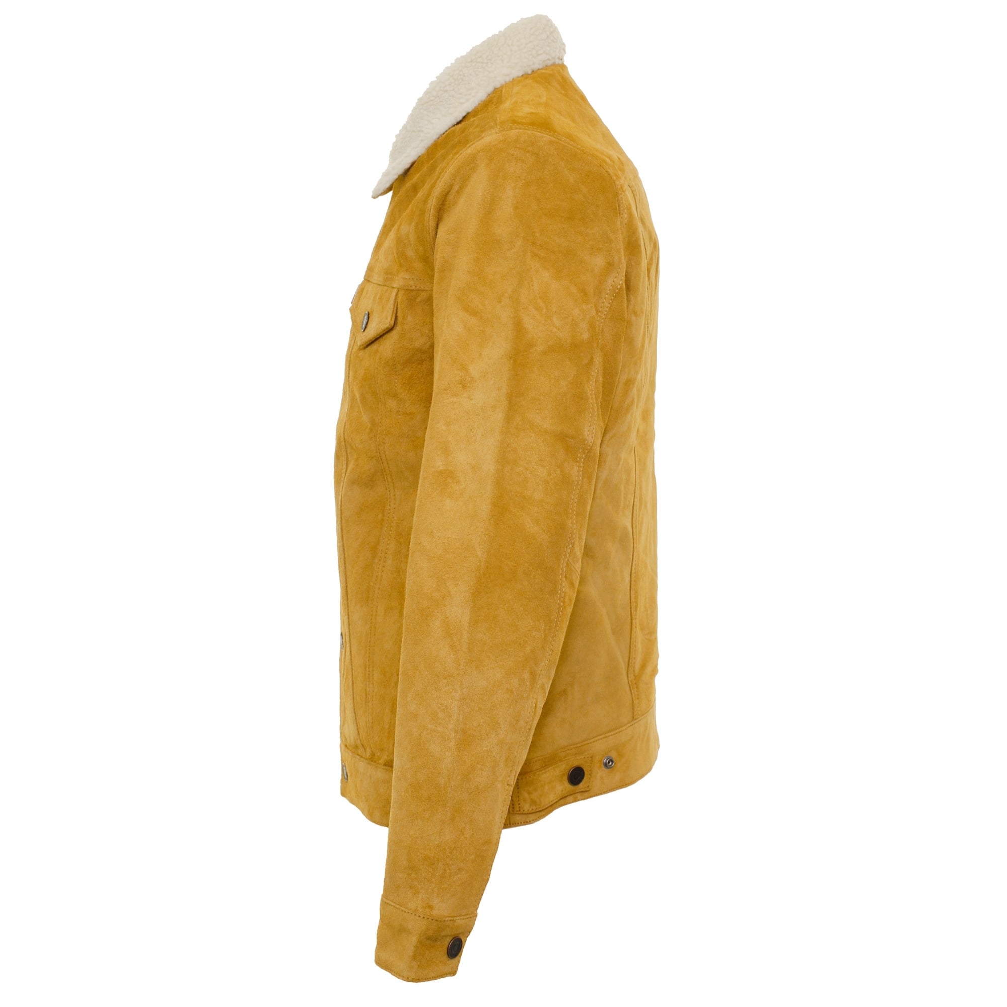 Levi's® Levi's Trucker Sherpa Camel Suede Jacket 16365-0023