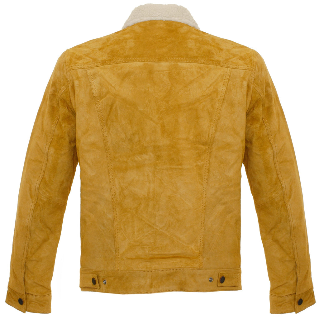 Levi's® Levi's Trucker Sherpa Camel Suede Jacket 16365-0023