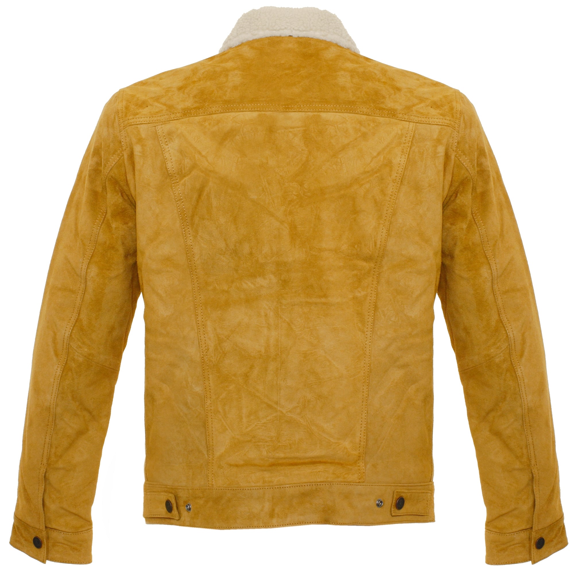 Levi's® Levi's Trucker Sherpa Camel Suede Jacket 16365-0023