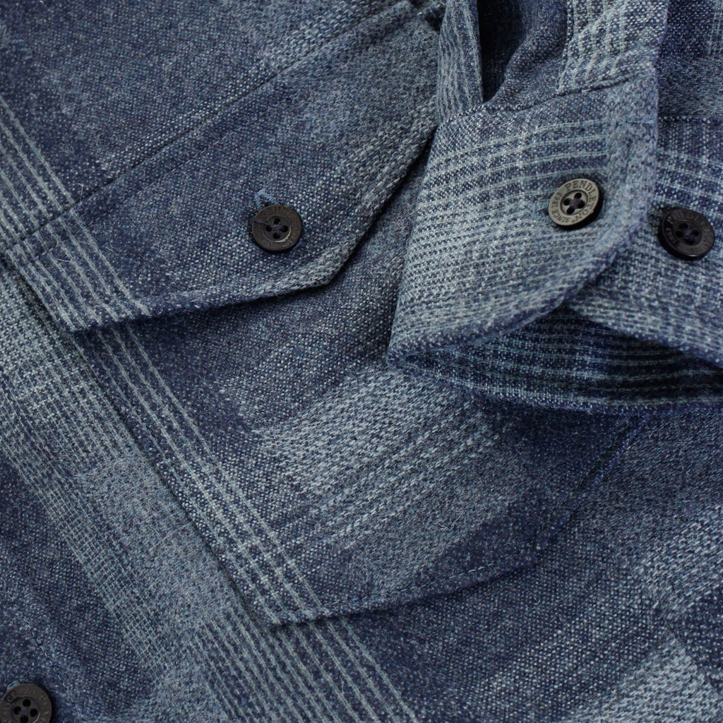 Pendleton Woolen Mills Pendleton Boro Blue Virgin Wool Shirt AA552-31865