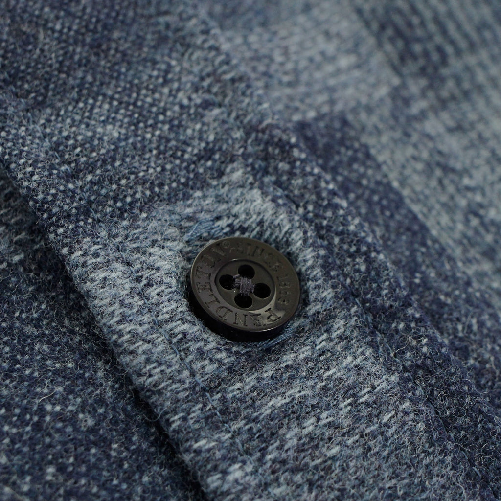 Pendleton Woolen Mills Pendleton Boro Blue Virgin Wool Shirt AA552-31865