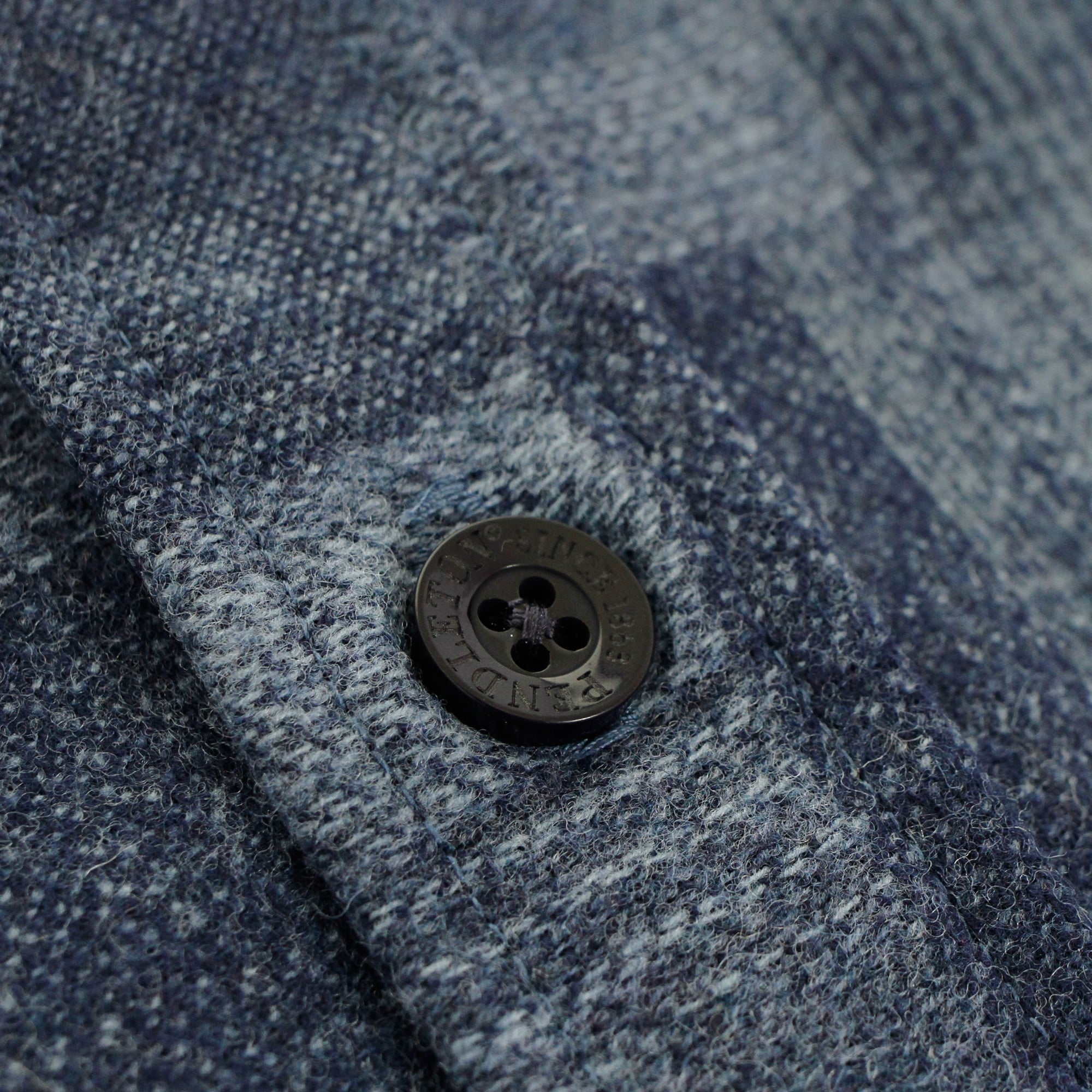Pendleton Woolen Mills Pendleton Boro Blue Virgin Wool Shirt AA552-31865