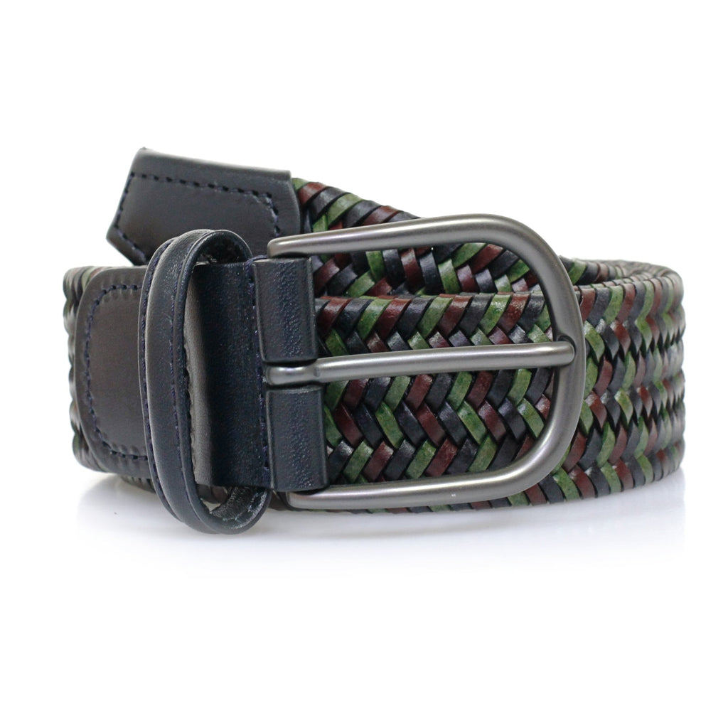 Anderson's Belts Stretch Woven Leather Belt - Multi
