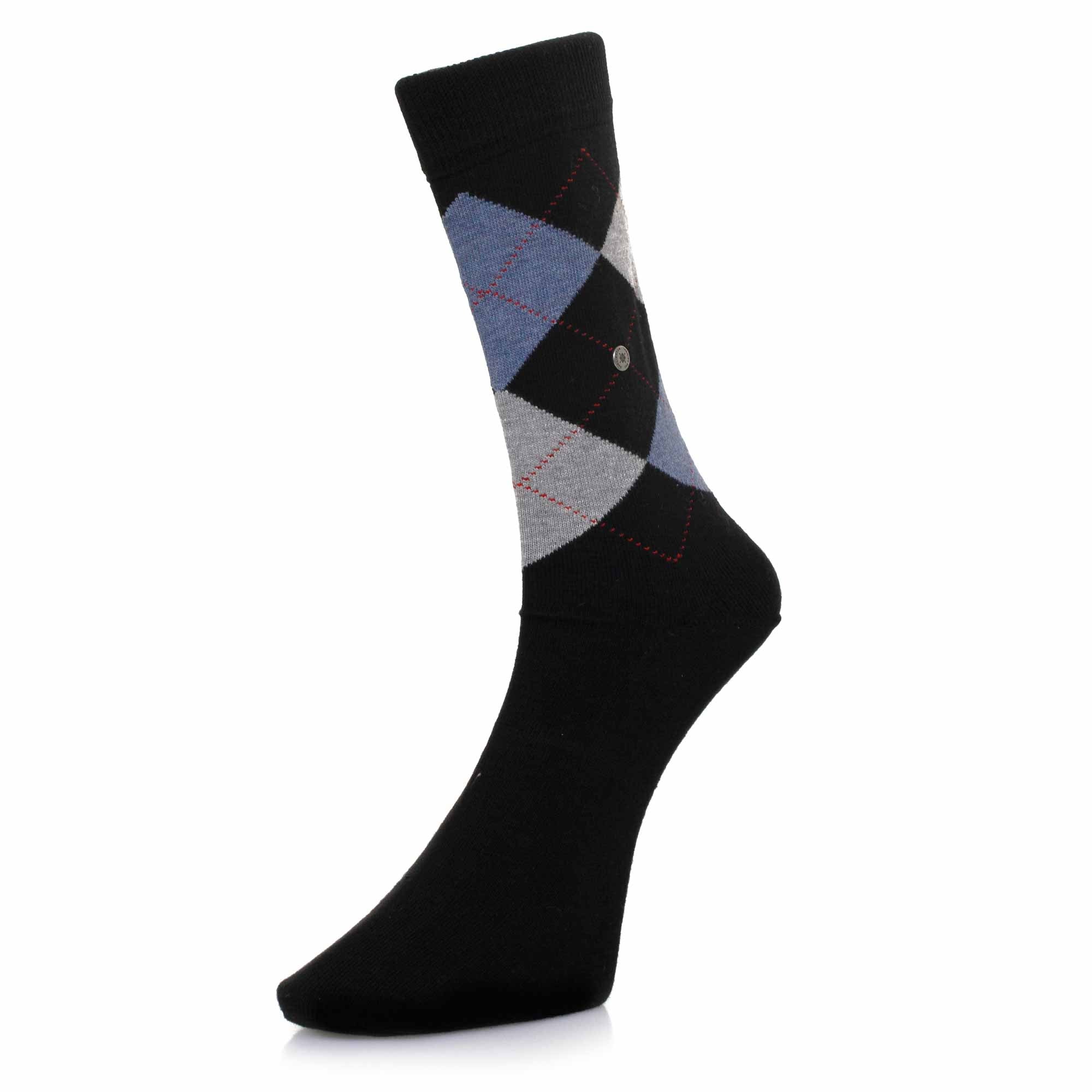 Burlington Socks Burlington King Black Argyle Socks 21020 3001