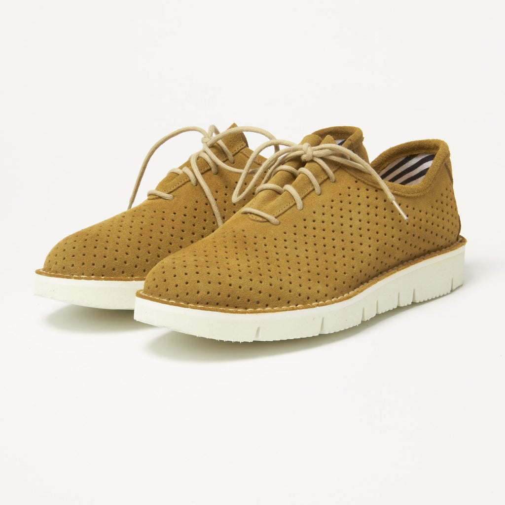 Fracap Forata Camel Suede Shoes F220