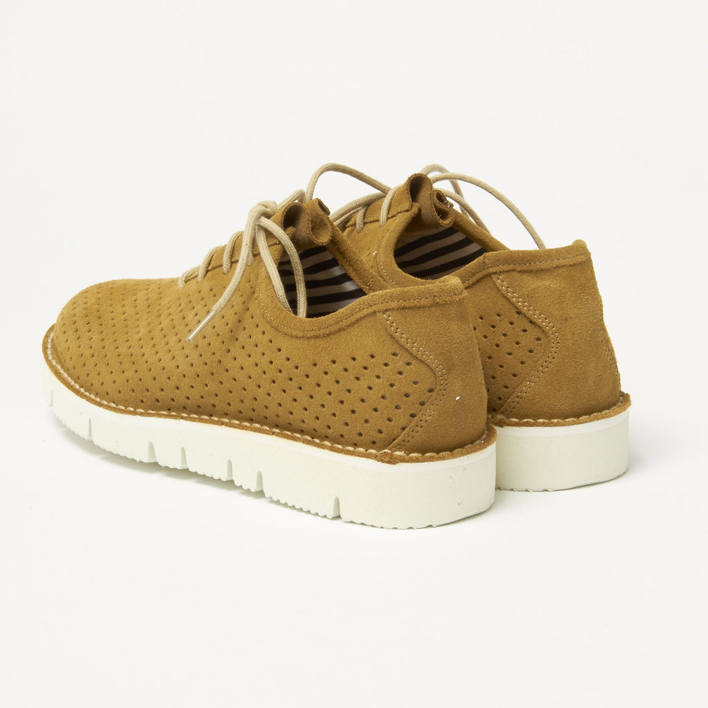 Fracap Forata Camel Suede Shoes F220