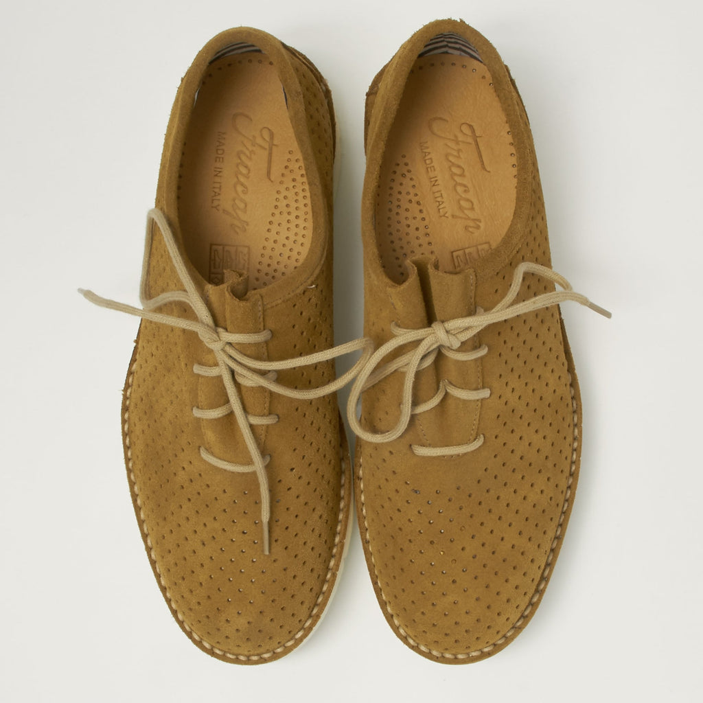 Fracap Forata Camel Suede Shoes F220