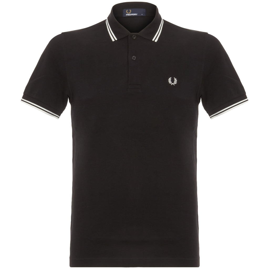Twin Tipped Polo - Black/Porcelain