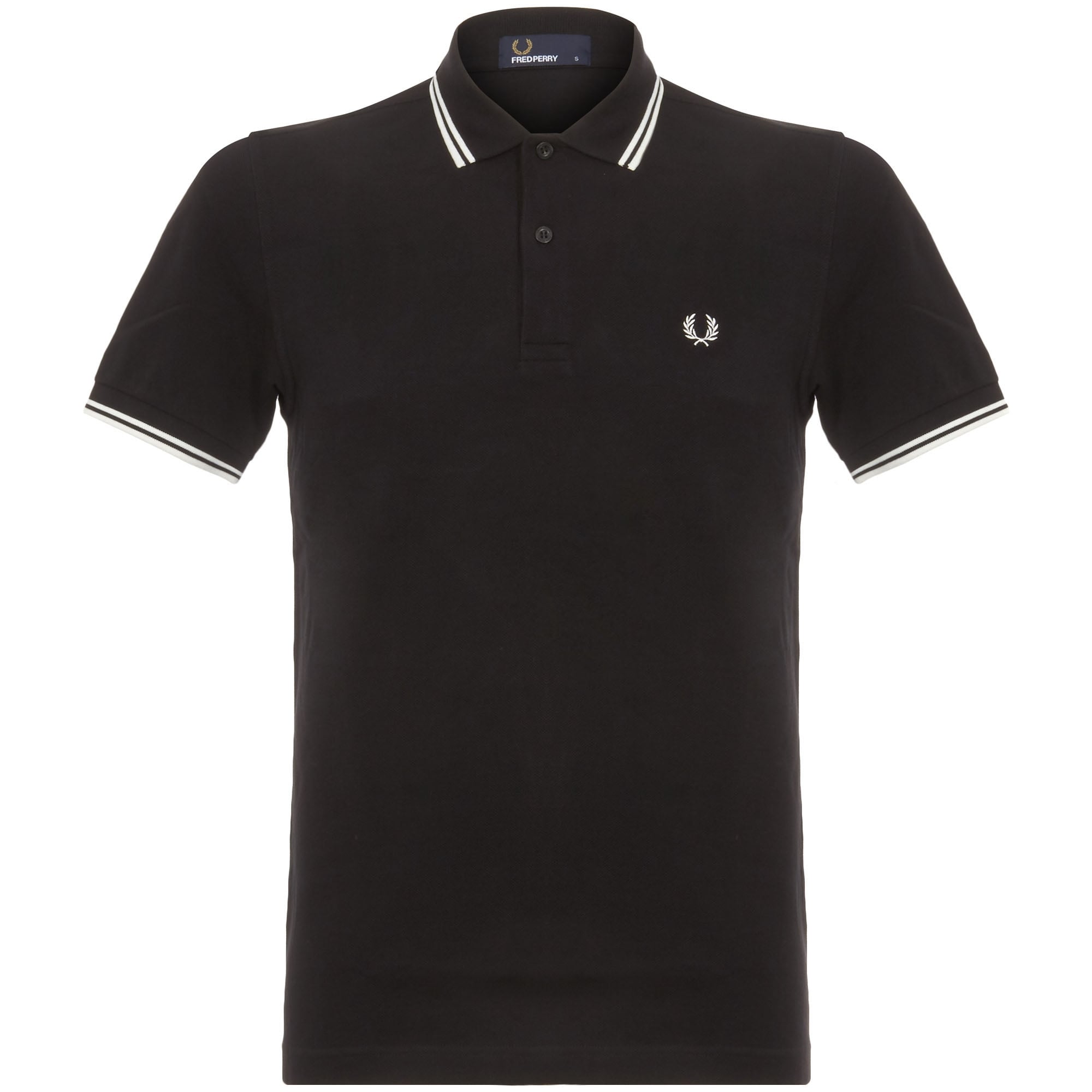 Twin Tipped Polo - Black/Porcelain